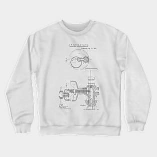 Lubricator for Steam Engine Vintage Patent Hand Drawing Crewneck Sweatshirt